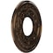 Ekena Millwork Baltimore PVC Medallion (Canopies up to 4 1/4"), 10"OD x 3 1/2"ID x 3/4"P, Metallic Antique Brass CMP10BACAB - alternate 2